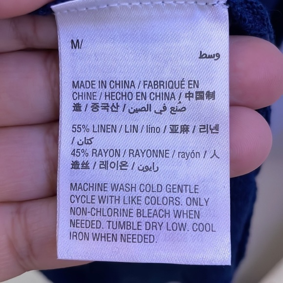 STYLE & Co Women’s Blue Blouse Size Medium - Picture 6 of 7